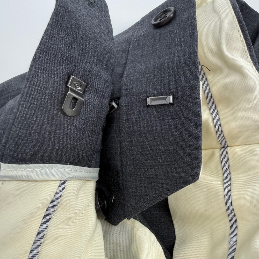 Brooks Brothers Explorer Madison Fit Suit Charcoal Gray 44S 38W Wool Blend Mens - Picture 10 of 16